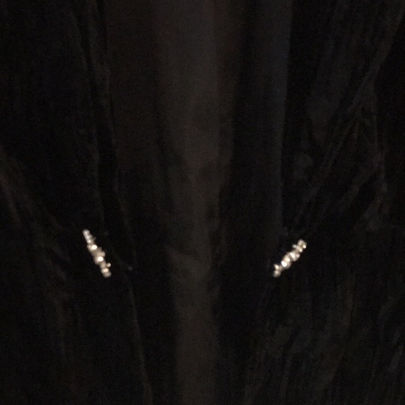 BOB MACKIE Vintage Velvet Jacket BLACK Sz 10 - Picture 6 of 8